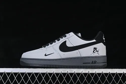 All categories Nk Air Force 1 Air Force series Nk Air Force 1 Low Air Force low top Nike Air Force 1'07 Low Year of the Horse limited edition Gray gray shadow Air Force 1 low top casual sneakers IH1401-100
